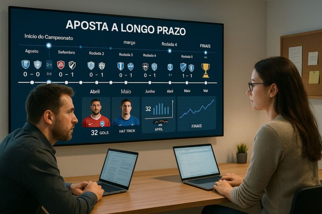 Reunião sobre apostas longas no campeonato esportivo