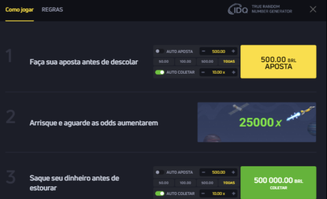 Como jogar o Jogo do Foguete