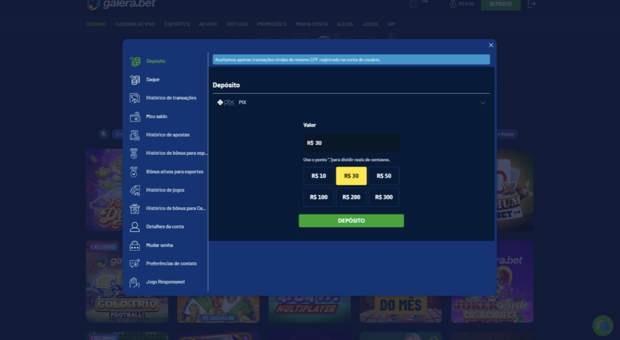 ofertas galera bet