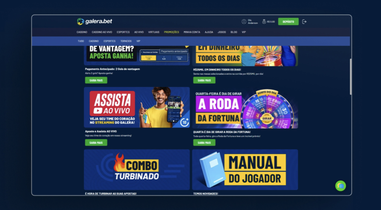 bônus galera bet
