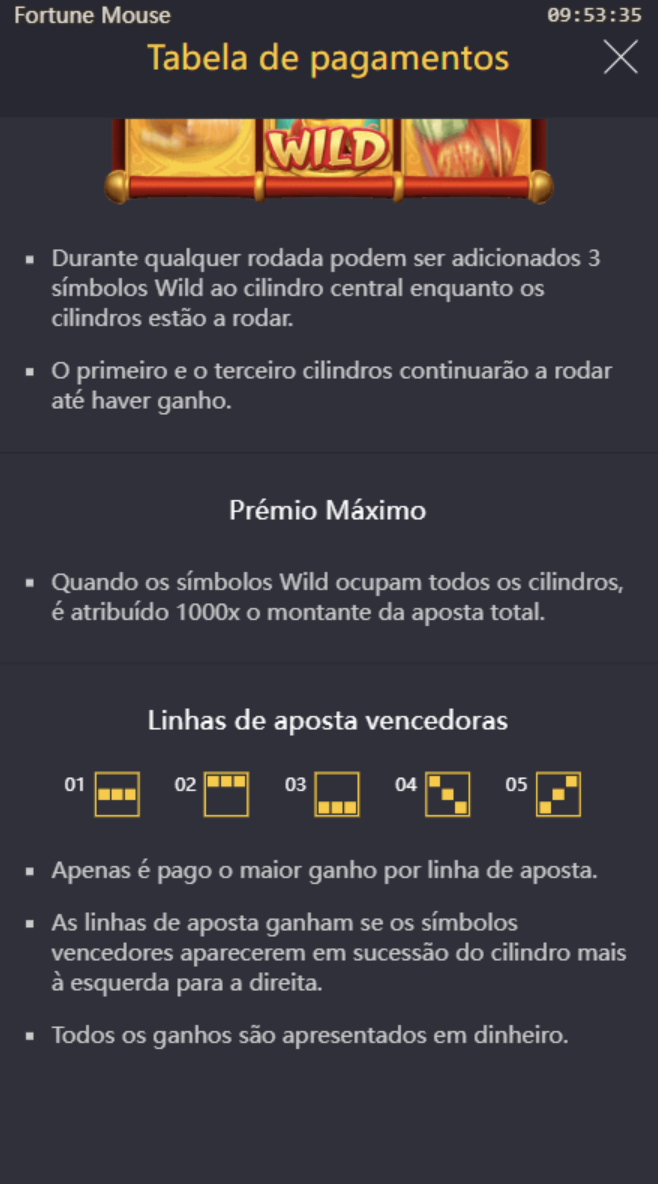 Como ganhar no Jogo do Ratinho com as linhas de pagamento