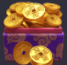 Moedas de ouro fortune ox