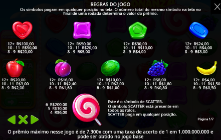 Regras do Sweet Bonanza